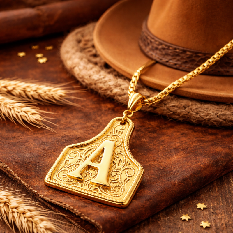 Cow Tag Necklace