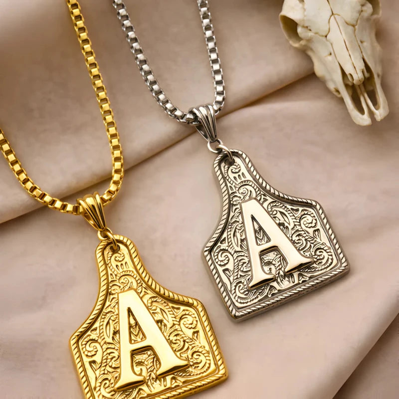 Cow Tag Necklace