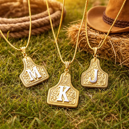 Cow Tag Necklace